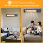Dwellcozy electric outdoor patio heater has a 24H timer setting, it saves energy, offers peace of mind, and is safer, too.