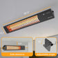 Dwellcozy outdoor heater with dimensions is 30.3" L × 4.7" W.
