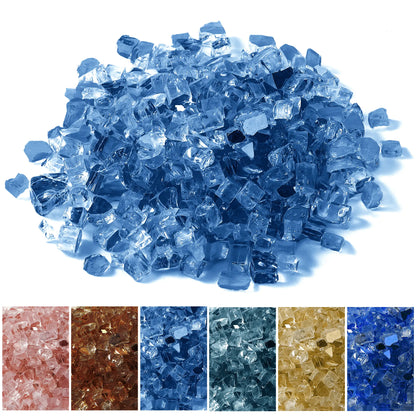 Dwellcozy 10 lbs Fire Glass for Propane Fire Pit