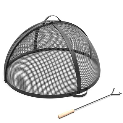 Dwellcozy 36In Outdoor Fire Pit Spark Screen