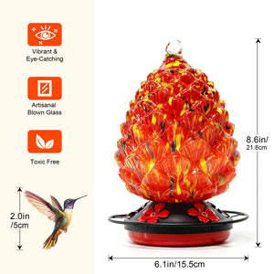 Dwellcozy Hummingbird Feeder for Outdoors Hanging