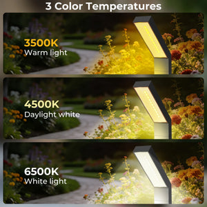 Dwellcozy pathway light has 3 different color temperature settings: 3500K, 4500K, and 6500 K.