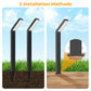 Dwellcozy outdoor landscape lighting has 2 installation methods: ground-Insert and ground-mounted types.