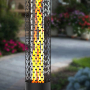 Dwellcozy Standing Wood Pellet Heater With Wheels