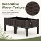 14.8“ Tall Brown Raised Garden Box Set