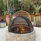 Dwellcozy 36In Outdoor Fire Pit Spark Screen