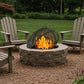 Dwellcozy 36In Outdoor Fire Pit Spark Screen