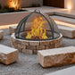 Dwellcozy 40In Round Fire Pit Spark Screen Cover