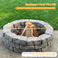 Dwellcozy 40In Round Fire Pit Spark Screen Cover