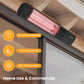 Dwellcozy infrared heater is mounted with 70% energy saving and 90% heating efficiency.