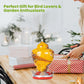 Dwellcozy glass bird feeder is a perfect gift for bird lovers & garden enthusiasts.