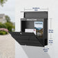 Dwellcozy Mailbox Wall Mount with Newspaper Holder