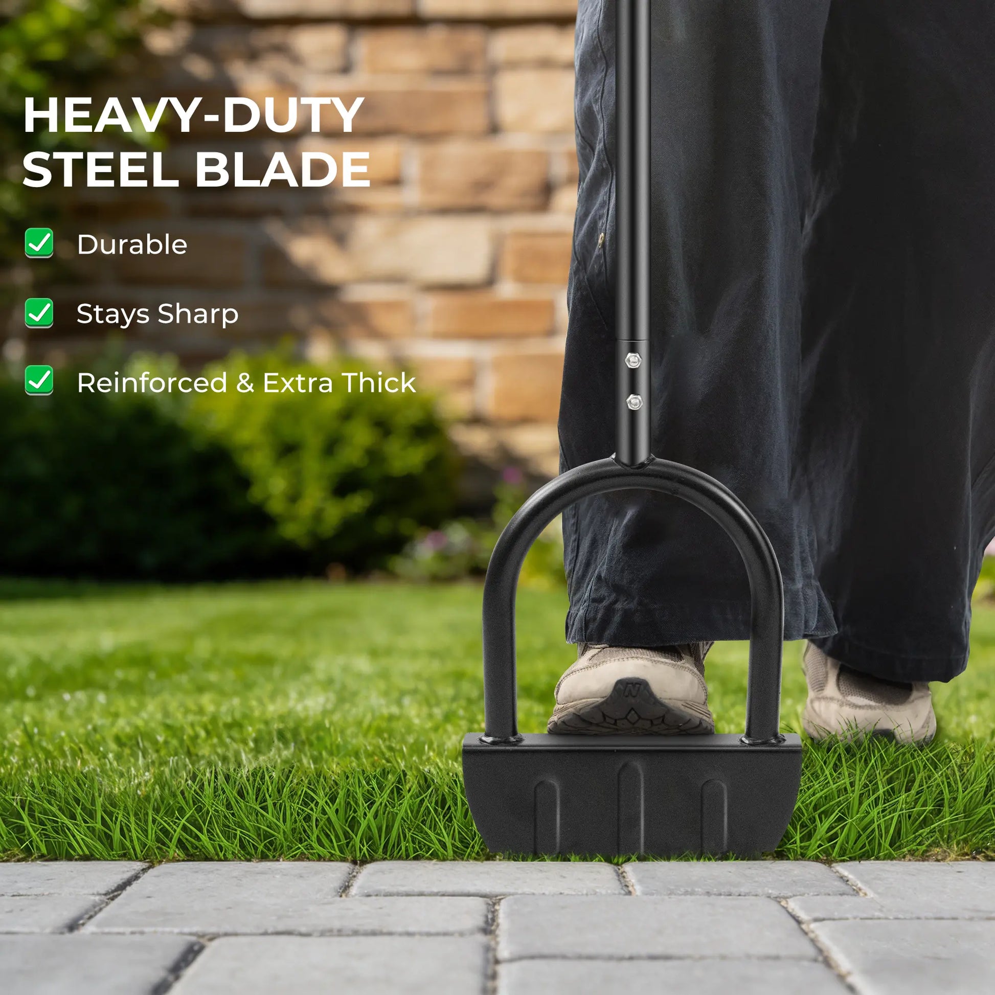 Dwellcozy edger lawn tool durable, stays sharp, reinforced & extra thick.