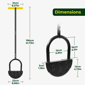 Dwellcozy edger lawn tool dimensions: 41.73" L × 8.66" W