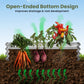 Dwellcozy gardening bed with an open-ended bottom design improves drainage.