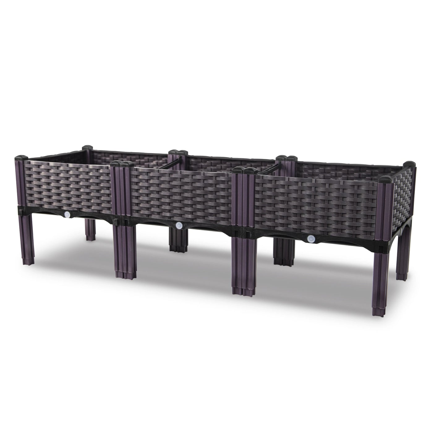 Dwellcozy Raised Garden Beds Elevated Plastic Planter Box.
