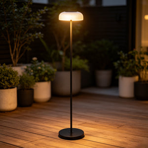 Dwellcozy Solar Outdoor Floor Lamp with Remote