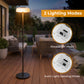 Dwellcozy Solar Outdoor Floor Lamp with Remote