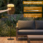 Dwellcozy Solar Outdoor Floor Lamp with Remote