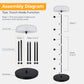 Dwellcozy Solar Outdoor Floor Lamp with Remote