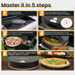Dwellcozy portable outdoor pizza oven step-by-step guide on how to cook a pizza.