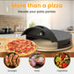 Dwellcozy portable outdoor pizza oven not only makes a pizza, but also makes sausages, steak, and vegetables.