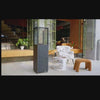 Dwellcozy stand wood patio heater warms your enjoyable time.